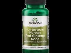 Swanson Full Spectrum Korean Red Ginseng (Ginseng rosu) 400mg - 90 Capsule